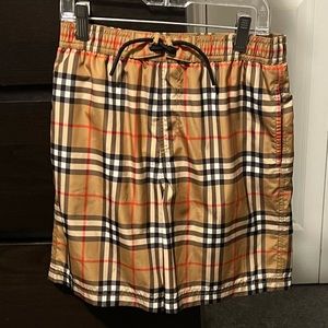 Boys Burberry Swin Trunks